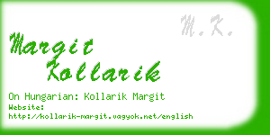 margit kollarik business card